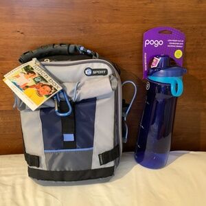 Pogo Water Bottle & California Innovations NEW Lunch Bag
